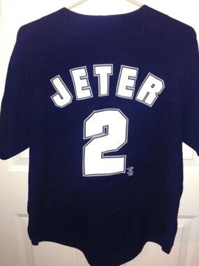 New York Yankees Jeter No 2 Button Closure Jersey